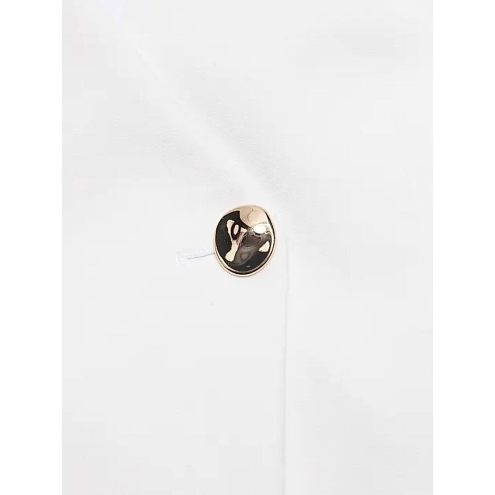 Derek Lam 10 Crosby White Pleated Mixed Media Midi Dress NWT Size 6 Designer - Picture 4 of 16